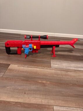 Nerf Roblox Viper Strike Sniper + Mad City Plasma Ray Lot 2 Blasters Red Snake